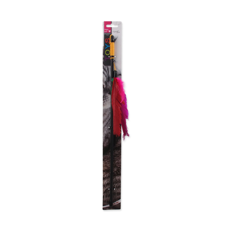 Hračka MAGIC CAT prut s peřím 45 cm 1 ks