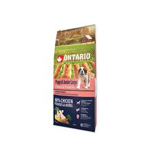 ONTARIO Puppy & Junior Large Chicken & Potatoes & Herbs 15kg + 5kg zdarma