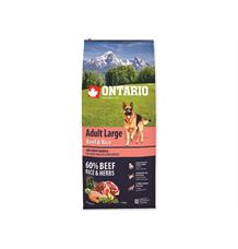 ONTARIO Adult Large Beef & Rice 15+5kg zdarma