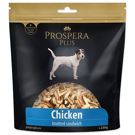 Pochoutka PROSPERA Plus uzlíky kuřecí sandwich 230g