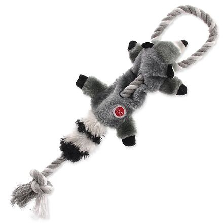 Hračka DOG FANTASY Skinneeez s provazem mýval 35 cm 1 ks