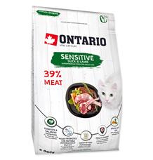 ONTARIO Cat Sensitive / Derma 2 kg + 4ks kapsiček ZDARMA
