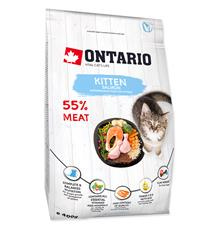 ONTARIO Kitten Salmon 6,5 kg + 6ks kapsiček ZDARMA