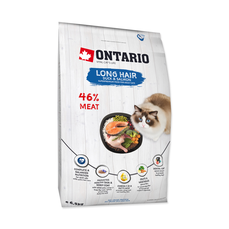 ONTARIO Cat Longhair 6,5 kg + 6ks kapsiček ZDARMA