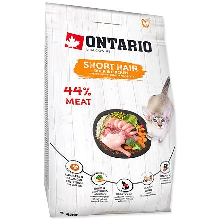 ONTARIO Cat Shorthair 2 kg + 4ks kapsiček ZDARMA