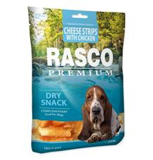 Pochoutka RASCO Premium proužky sýru obalené kuřecím masem  80 g