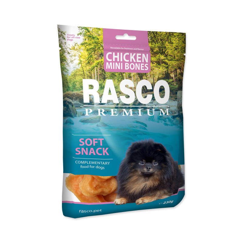 Pochoutka RASCO Premium mini kosti z kuřecího masa 230 g