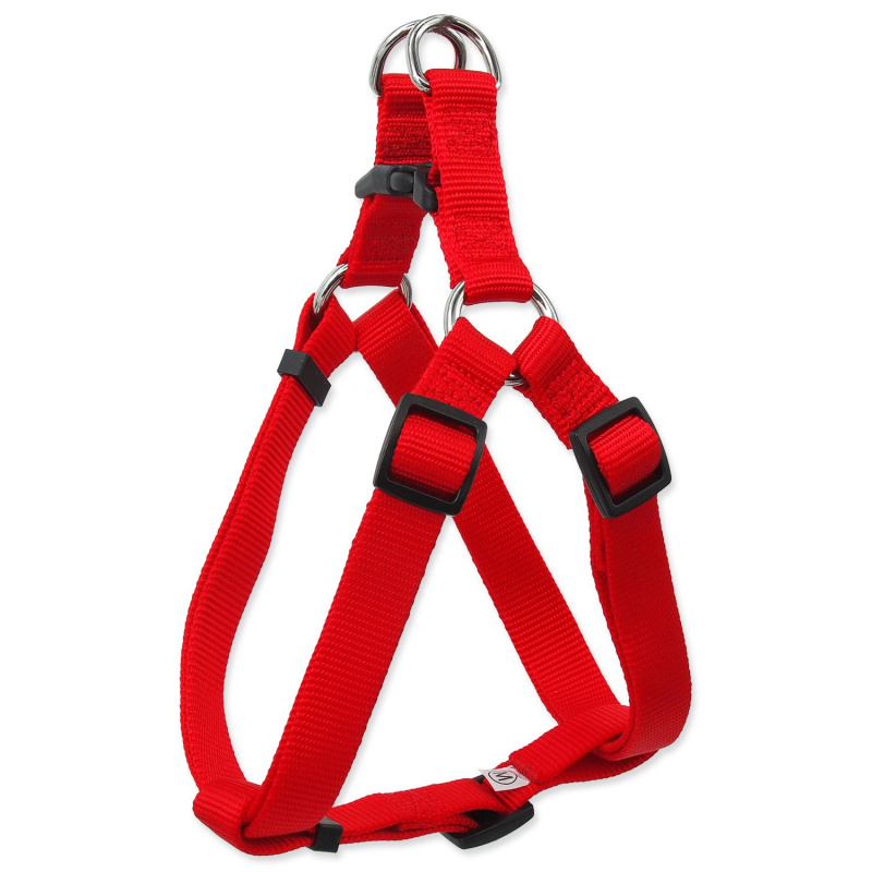 Postroj DOG FANTASY Classic červený M 1 ks