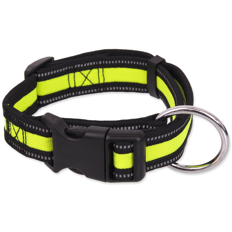 Obojek DOG FANTASY Neoprene limetka S 1 ks