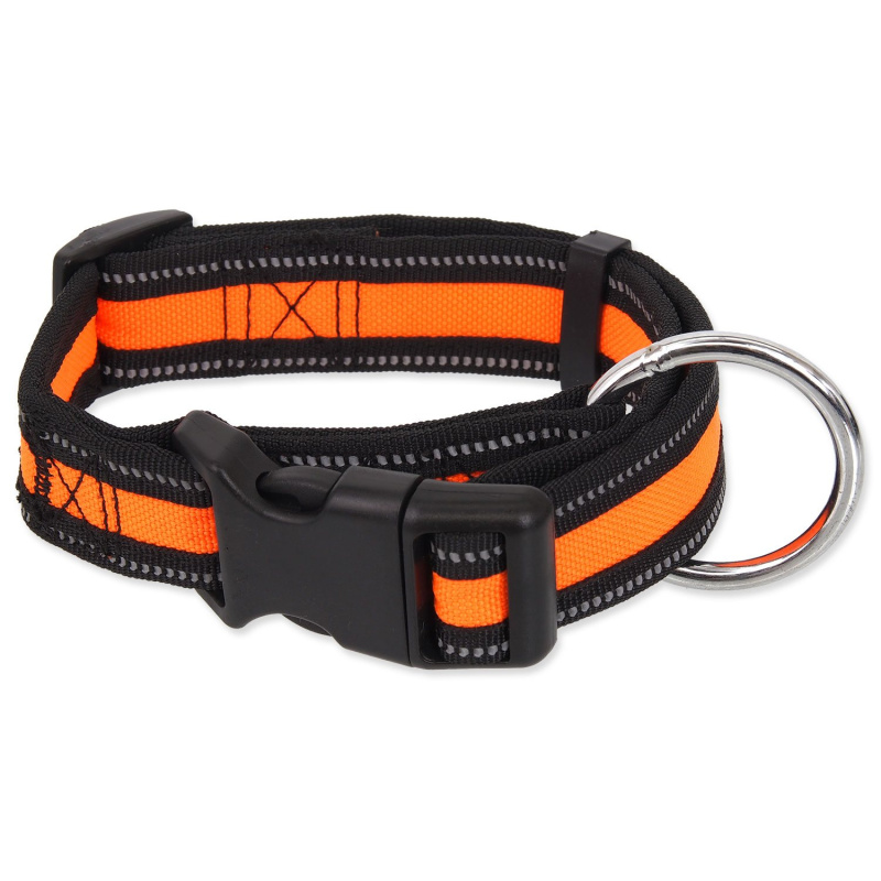 Obojek DOG FANTASY Neoprene oranžový S 1 ks