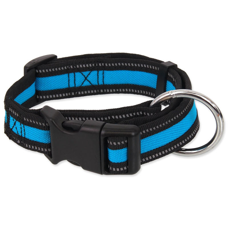 Obojek DOG FANTASY Neoprene modrý M 1 ks