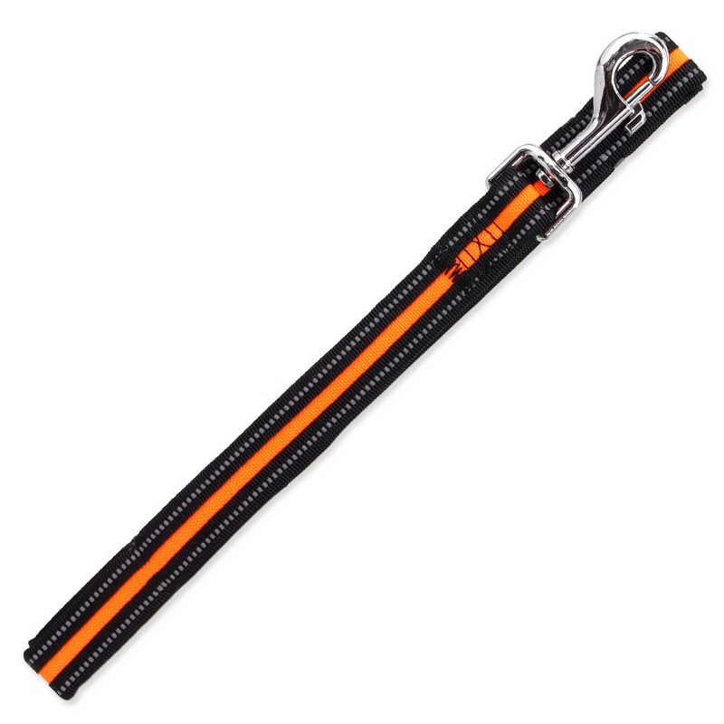 Vodítko DOG FANTASY Neoprene oranžové S 1 ks