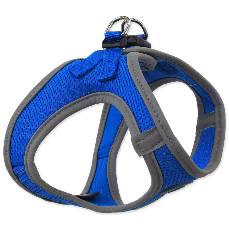 Postroj DOG FANTASY Puppy modrý L 1 ks