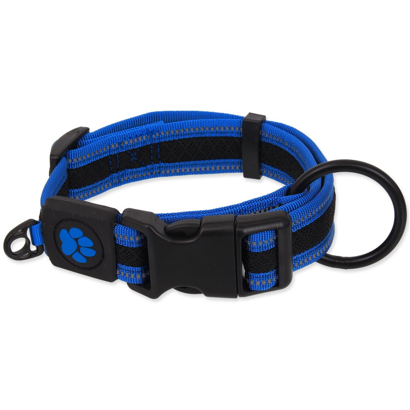 Obojek ACTIVE DOG Fluffy modrý M 1 ks