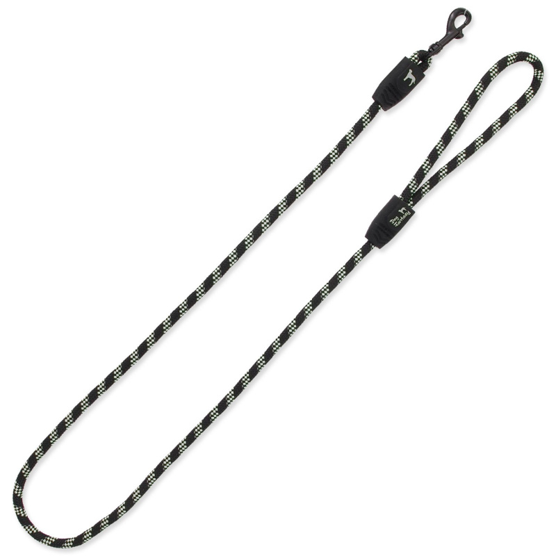 Vodítko DOG FANTASY provaz černé S 1 ks