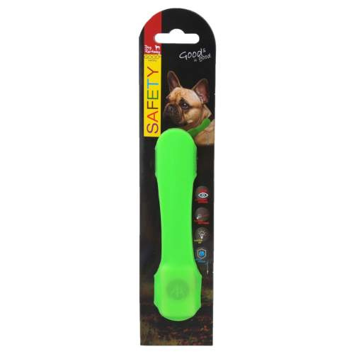 Návlek DOG FANTASY LED svítící zelený 1 ks