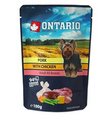 Kapsička ONTARIO Dog Pork with Chicken in Broth 100 g