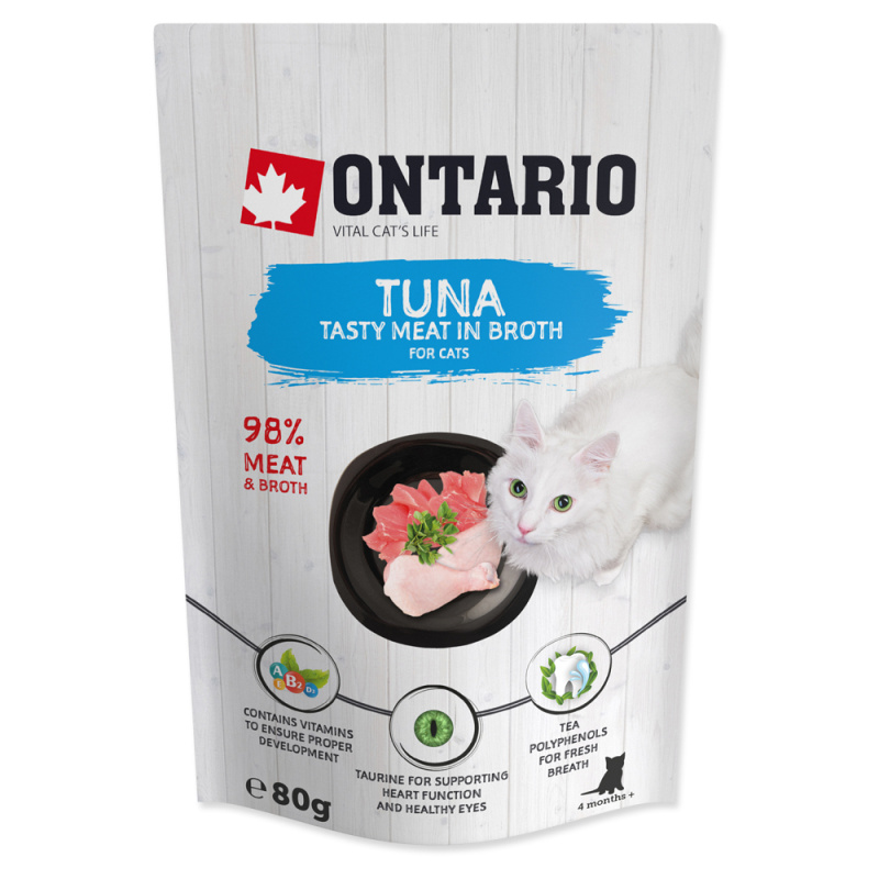 Kapsička ONTARIO Cat Tuna in Broth 80 g