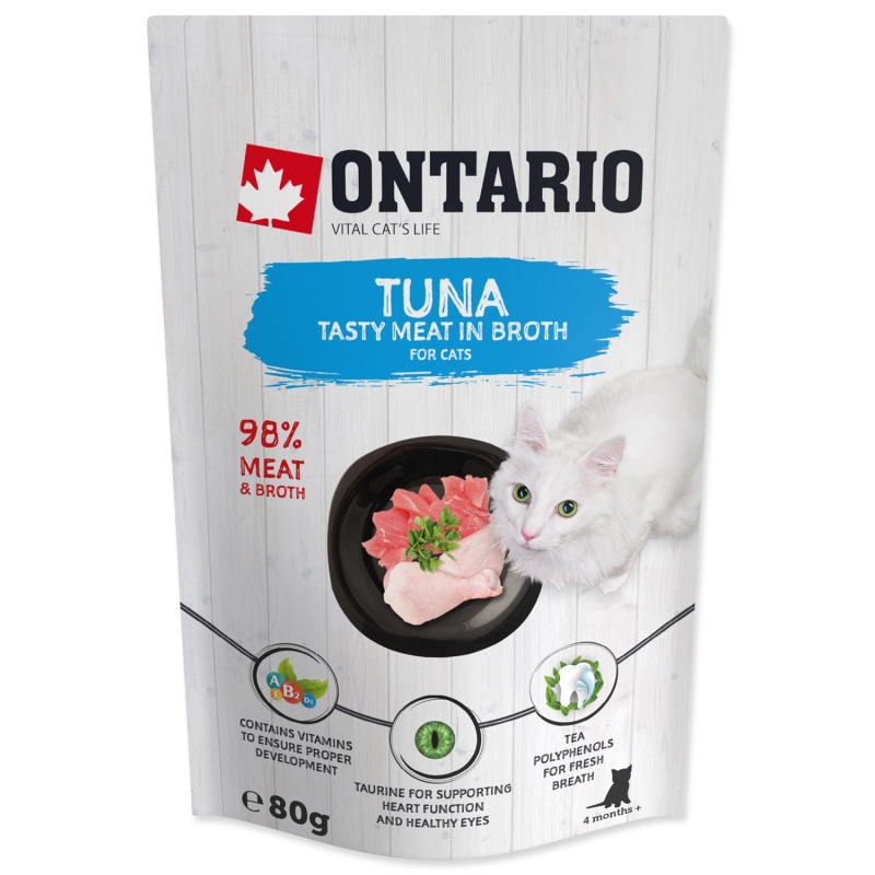 Kapsička ONTARIO Cat Tuna in Broth 80 g