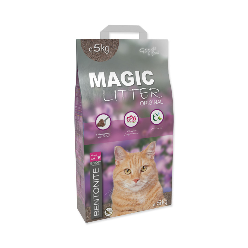 Kočkolit MAGIC LITTER Bentonite Original Flowers 5 kg