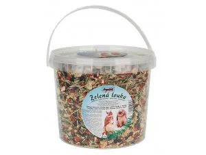 Apetit - zelená louka (kbelík) - krmivo pro hlodavce, 1kg