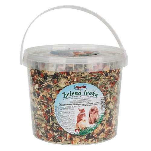 Apetit - zelená louka (kbelík) - krmivo pro hlodavce, 1kg