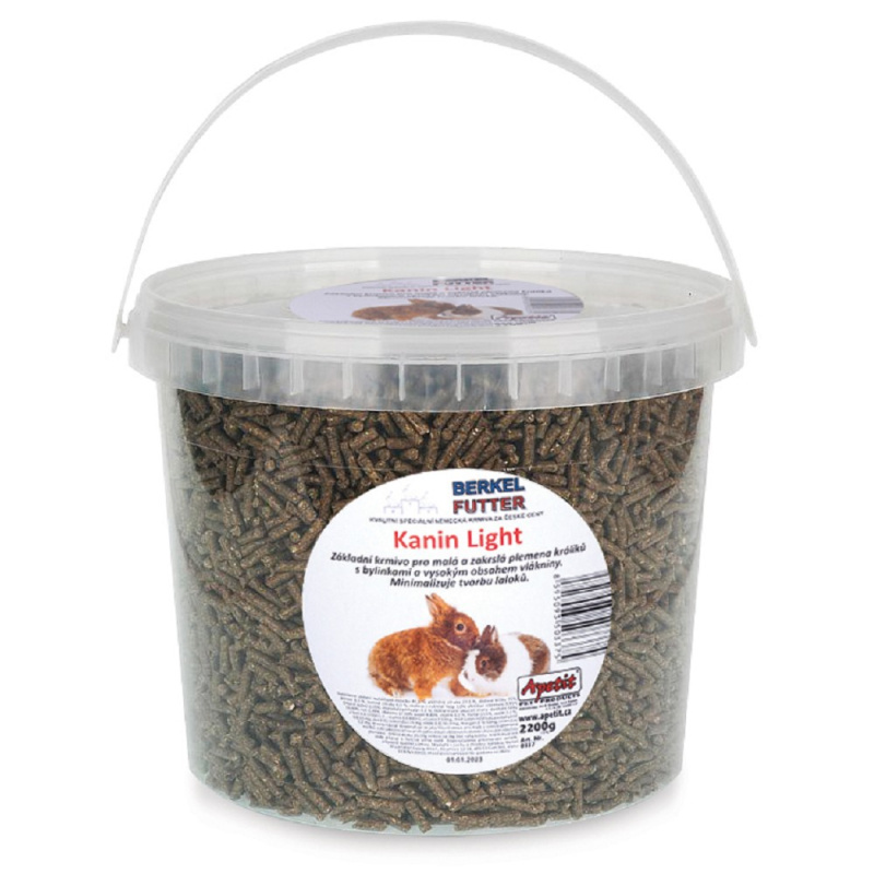 BF granule light pro králíčky, s bylinkama a vysokým obsahem vlákniny kbelík 2,2kg