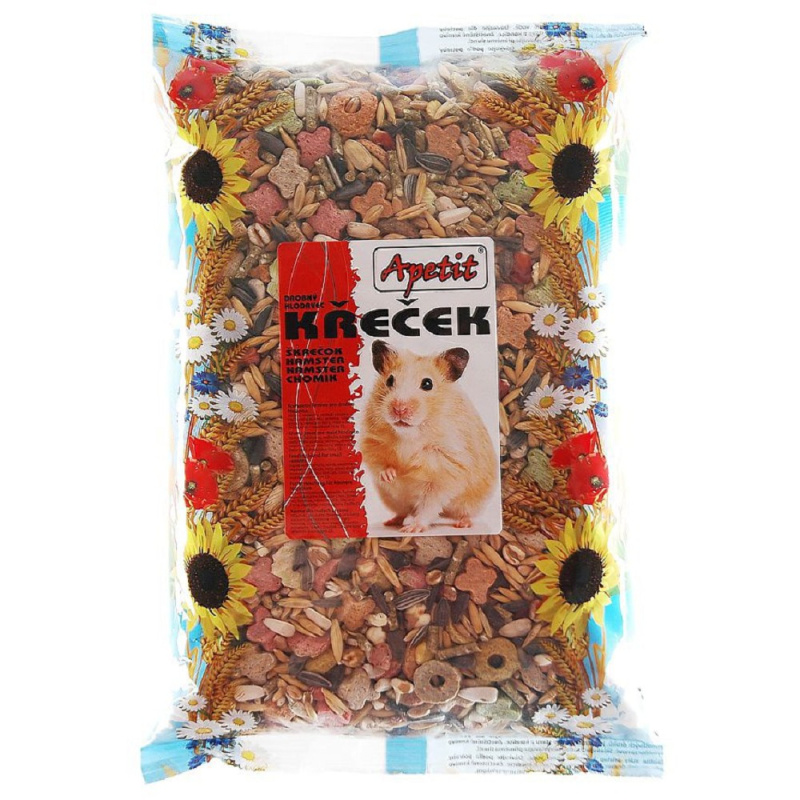 Krmivo pro malé hlodavce Apetit křeček, 6x 800g, cena za 1ks 6010