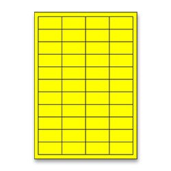 Rayfilm - samolepicí etikety - 48,5 x 25,4 mm, 4400 etiket, žluté
