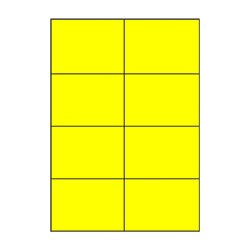 Rayfilm - samolepicí etikety - 105,0 x 74,2 mm, 800 etiket, žluté