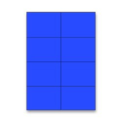 Rayfilm - samolepicí etikety - 105 × 74,2 mm, 800 etiket, modré