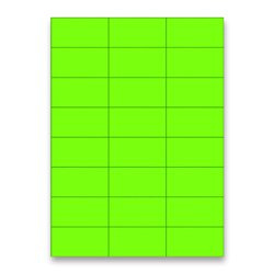Rayfilm - samolepicí etikety - 70×36 mm, 2400 etiket, zelená fluo