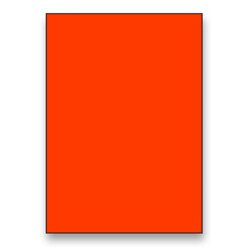 Rayfilm - samolepicí etikety - 210×297 mm, 100 etiket, červená fluo