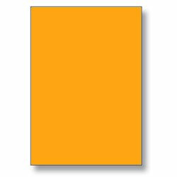 Rayfilm - samolepicí etikety - 210×297 mm, 100 etiket, oranžová fluo