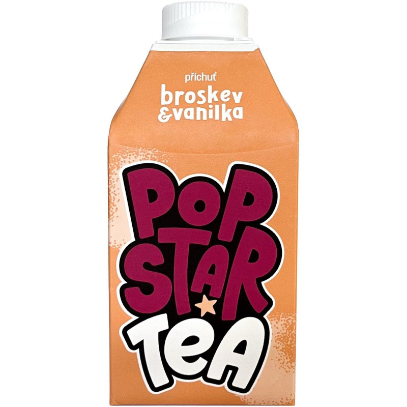 Popstar Tea Ledový čaj s příchutí broskve a vanilky