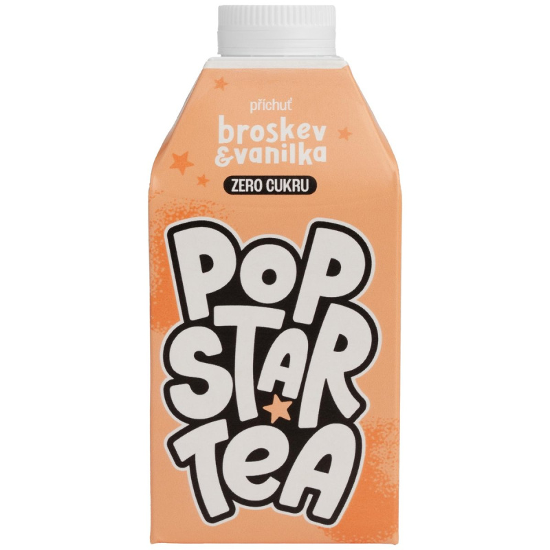 Popstar Tea Zero Ledový čaj s příchutí broskve a vanilky