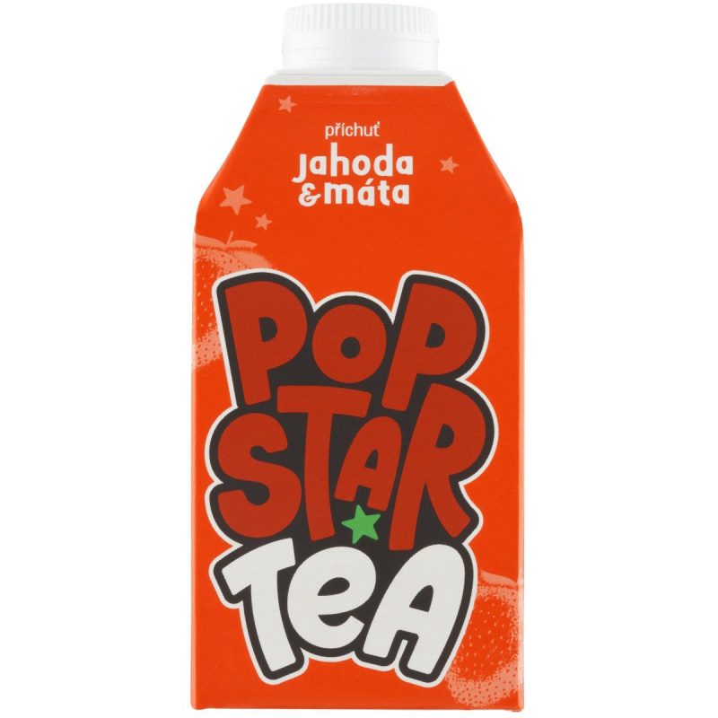 Popstar Tea Ledový čaj s příchutí jahody a máty