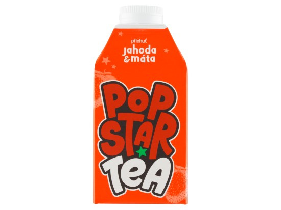 POP STAR Tea Jahoda & Máta 500 ml