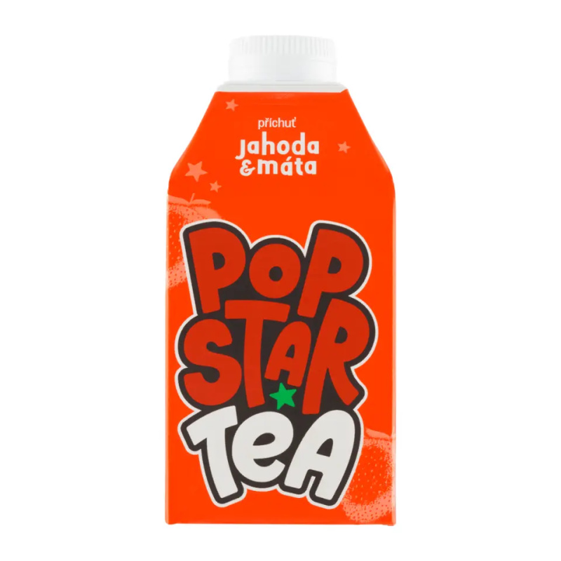 POP STAR Tea Jahoda & Máta 500 ml
