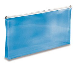 Plastová ZIP obálka, DL, 5 ks modrá