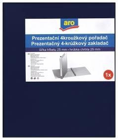 Karton P+P A4 čtyřkroužkový hřbet 3,1 cm D 15 mm modrý