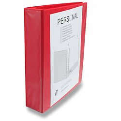 Karton P+P Personal - 4kroužkový pořadač - A4, 60 mm, červený