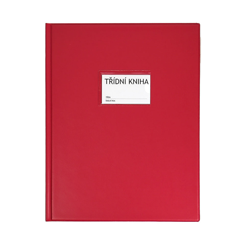 Desky na třídní knihu A4 okénko - červené