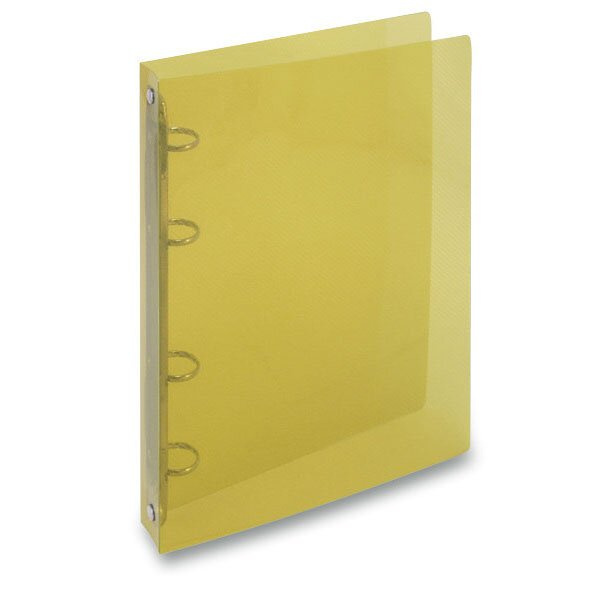 Pořadač PP A5 4kr. Lines žlutá
