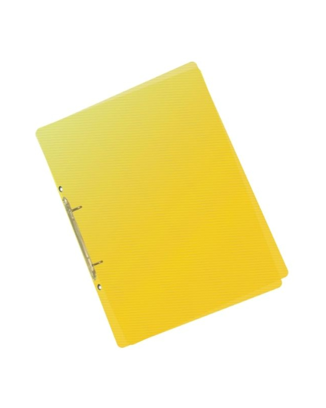 Karton P+P 2 kroužkový pořadač A5 25 mm průhledný žlutý