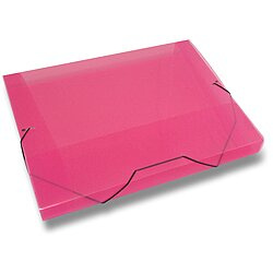 Krabice PP s gumou A4 Lines červená