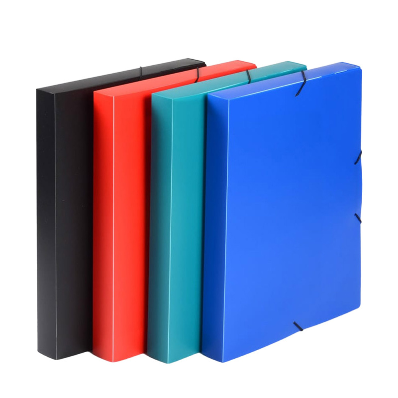 Karton P+P Classic A4 Box na spisy s gumou černá