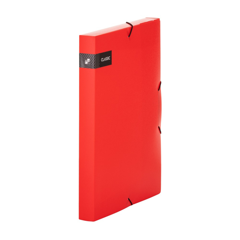 Karton P+P Classic A4 Box na spisy s gumou červená