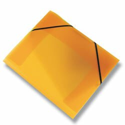 Karton P+P Desky Opaline s chlopněmi a gumičkou A4, oranžové