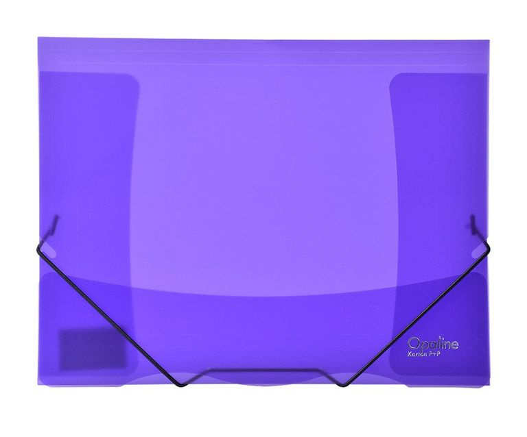 Karton P+P Opaline A4 desky s gumou 3 klopy fialové